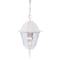 Homeroots 12.5 x 8 x 8 in. Builders Choice 1-Light Textured White Hanging Light 397994 - alternate 1
